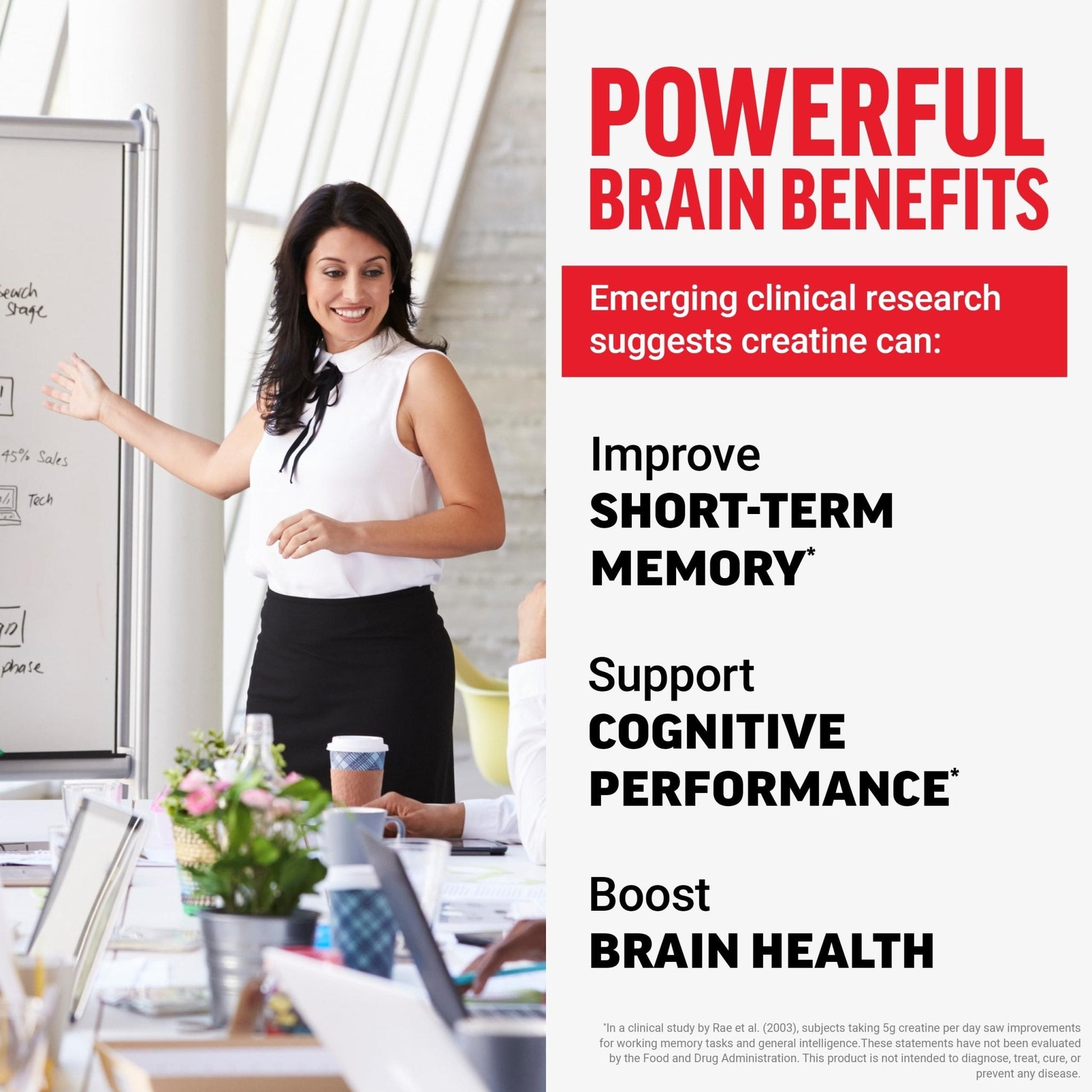Force Factor Creatine Monohydrate Powder, 5g Micronized Dose to Support Muscle Growth, Strength, Recovery, Cognitive Health & Memory - Maple Wellness Supplements