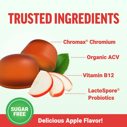 Force Factor ProbioSlim Apple Cider Vinegar Gummies, Keto ACV Gummies with LactoSpore Probiotics & Prebiotics to Support Digestion, Metabolism & Immune Health, - Maple Wellness Supplements