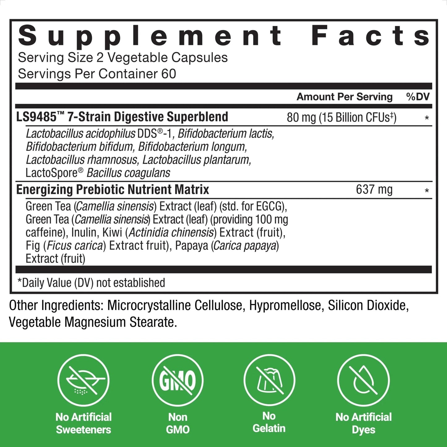Force Factor ProbioSlim Extra Strength Probiotics for Women and Men with 30 Billion CFUs of Probiotics for Digestive Health, Bloating Relief, and Gut Health, with Prebiotic Fiber, 120 Capsules - Maple Wellness Supplements