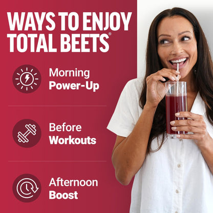 Force Factor Total Beets Superfood Beet Root Powder 2-Pack, Nitrates to Support Circulation, Blood Flow, Nitric Oxide, Energy, Endurance, Stamina - Maple Wellness Supplements