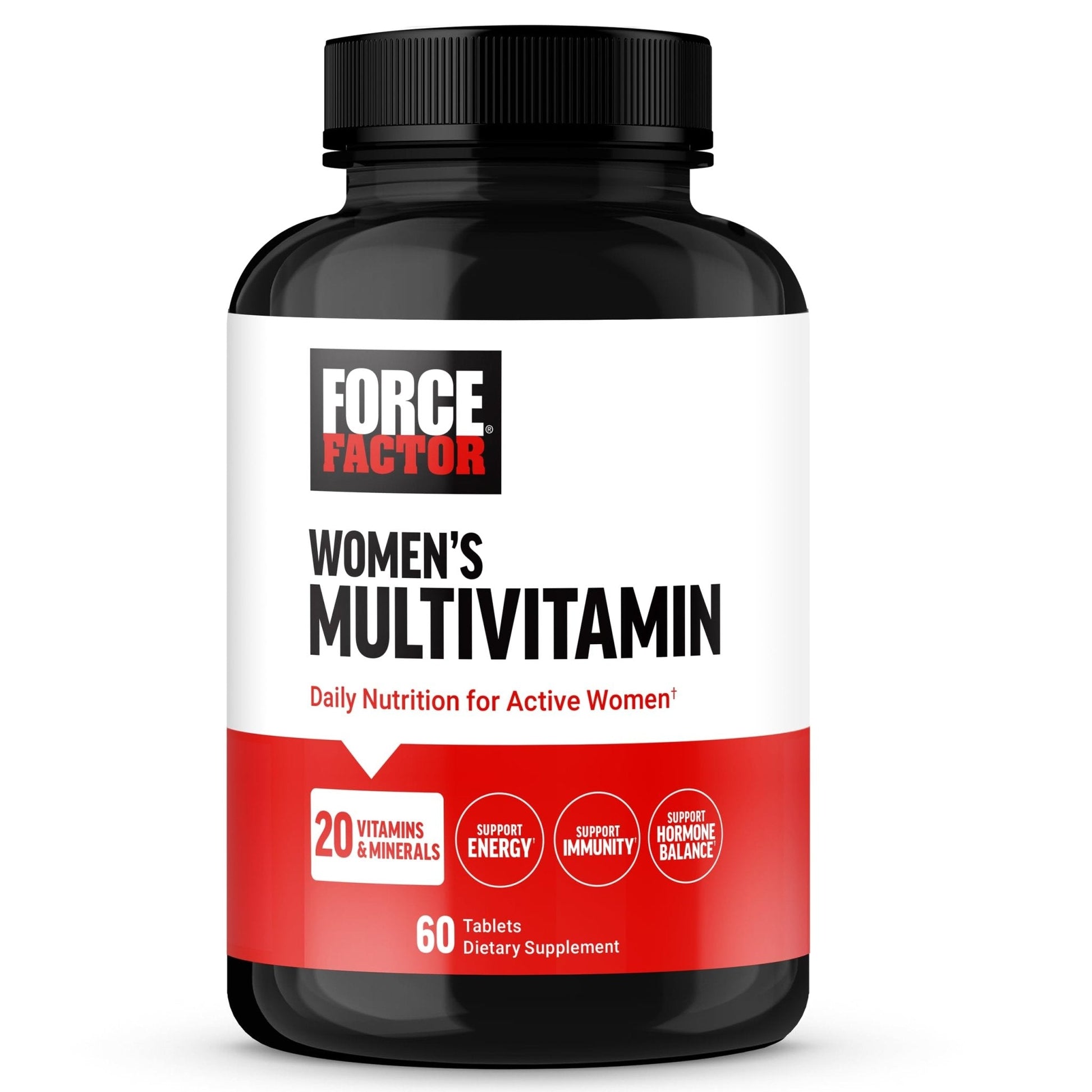 Force Factor Women’s Multivitamin, Multivitamin for Women to Support Hormone Balance, Energy, Immunity, and Gut Health, with 20 Vitamins & Minerals, Ashwagandha, Chasteberry, and More, 60 Tablets - Maple Wellness Supplements