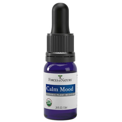 Forces of Nature Calm Mood, Organic Homeopathic Medicine, 0.34 Fl Oz, Calm Formula, Multi-Action Support from Mood Swings, Irritability, Stress & Worry - Maple Wellness Supplements