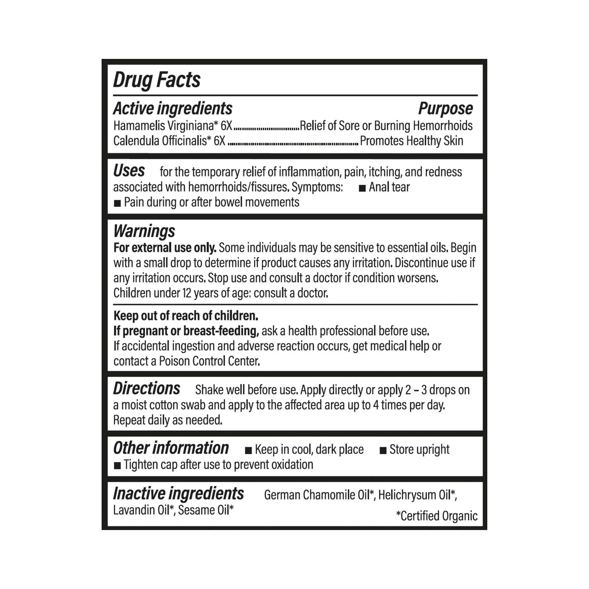 Forces of Nature Fissure Control, Organic Homeopathic Treatment with Witch Hazel for Anal Fissures, Hemorrhoid Related Irritation & Discomfort, Fast, Natural Topical Relief, 0.37 FL OZ - Maple Wellness Supplements