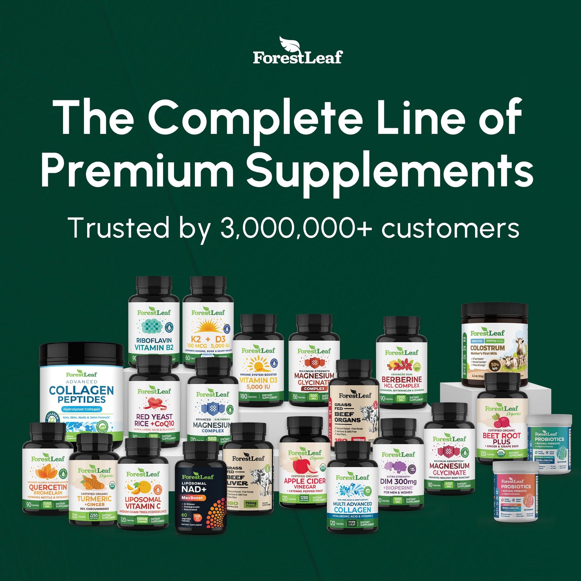 ForestLeaf Berberine Supplement - 1300mg per Serving - Ultra High Potency Berberine HCl with Ceylon Cinnamon, Bitter Melon & Gymnema - Maple Wellness Supplements