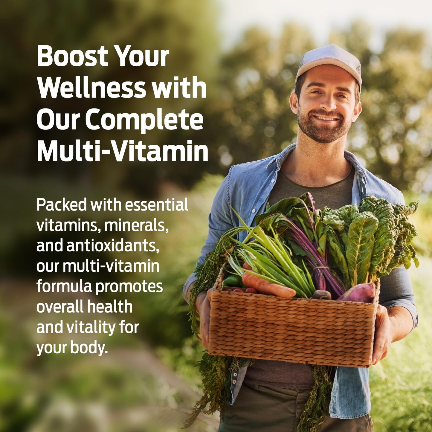 ForestLeaf Daily Vitamin Multivitamin for Men, Multi-Vitamin for Men - Mens Multivitamins & Multiminerals Supplement | All Essential Vitamins Needed for Health, Longevity & Energy | 60 Veg Caps - Maple Wellness Supplements