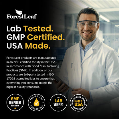 ForestLeaf Micronized Creatine Monohydrate Powder - Maximize Muscle Growth & Strength - Unflavored Creatine for Women and Men - Maple Wellness Supplements