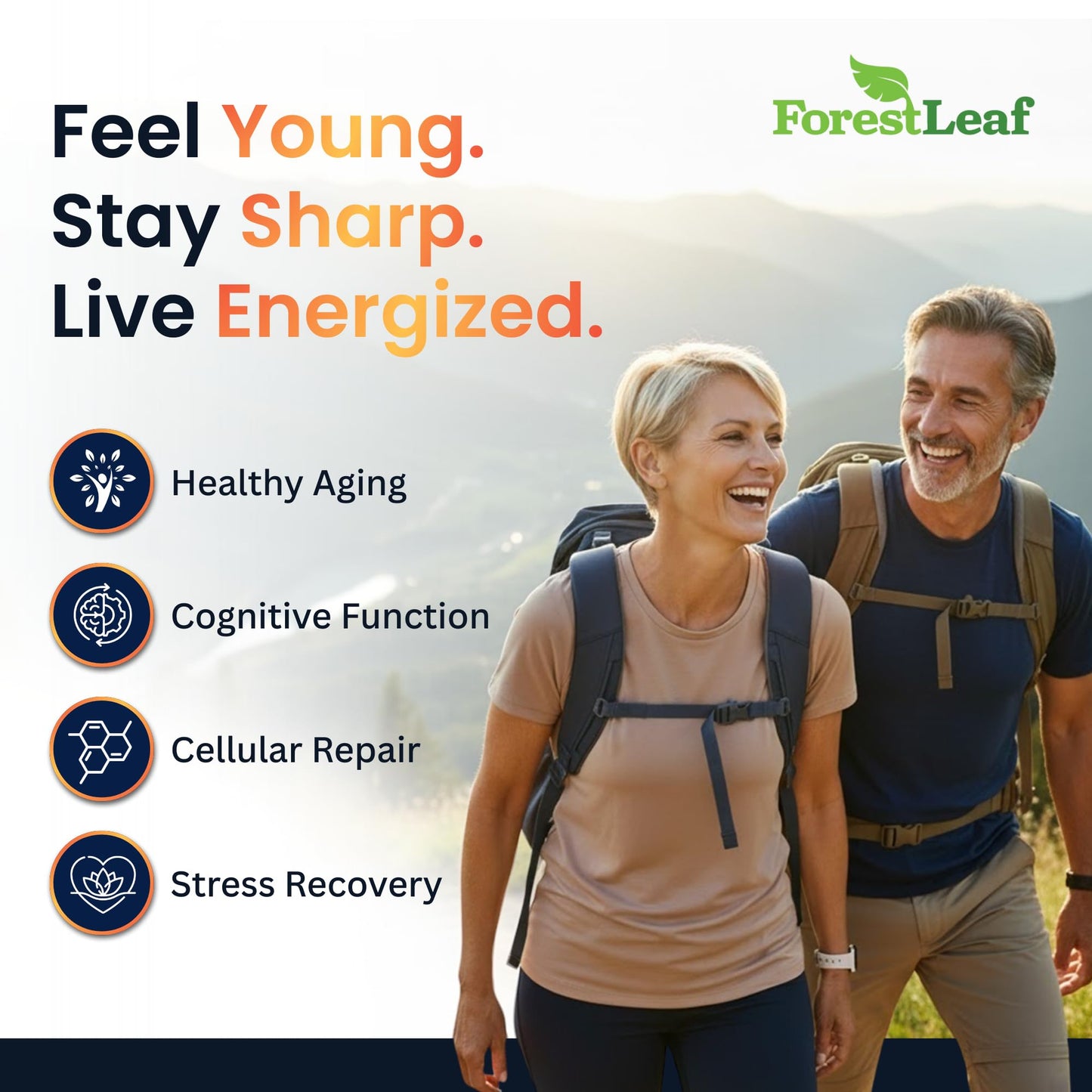 ForestLeaf NAD Resveratrol Capsules, Liposomal NAD Supplement for Women and Men with D-Ribose and Pomegranate, NAD+ for Energy, Focus and Anti-Aging Support, NMN Supplement Alternative (60 Caps) - Maple Wellness Supplements