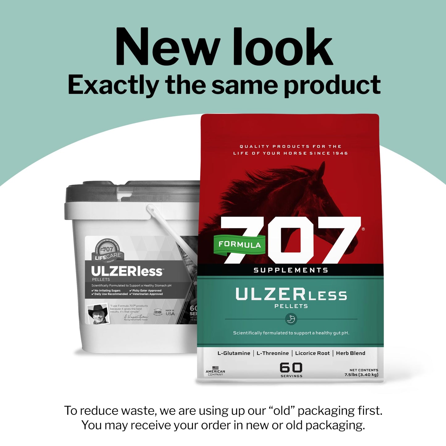 Formula 707 ULZERless Equine Supplement, 7.5lb Bag - Natural Gut Support for Horses with Ulcer Risk Factors - Maple Wellness Supplements