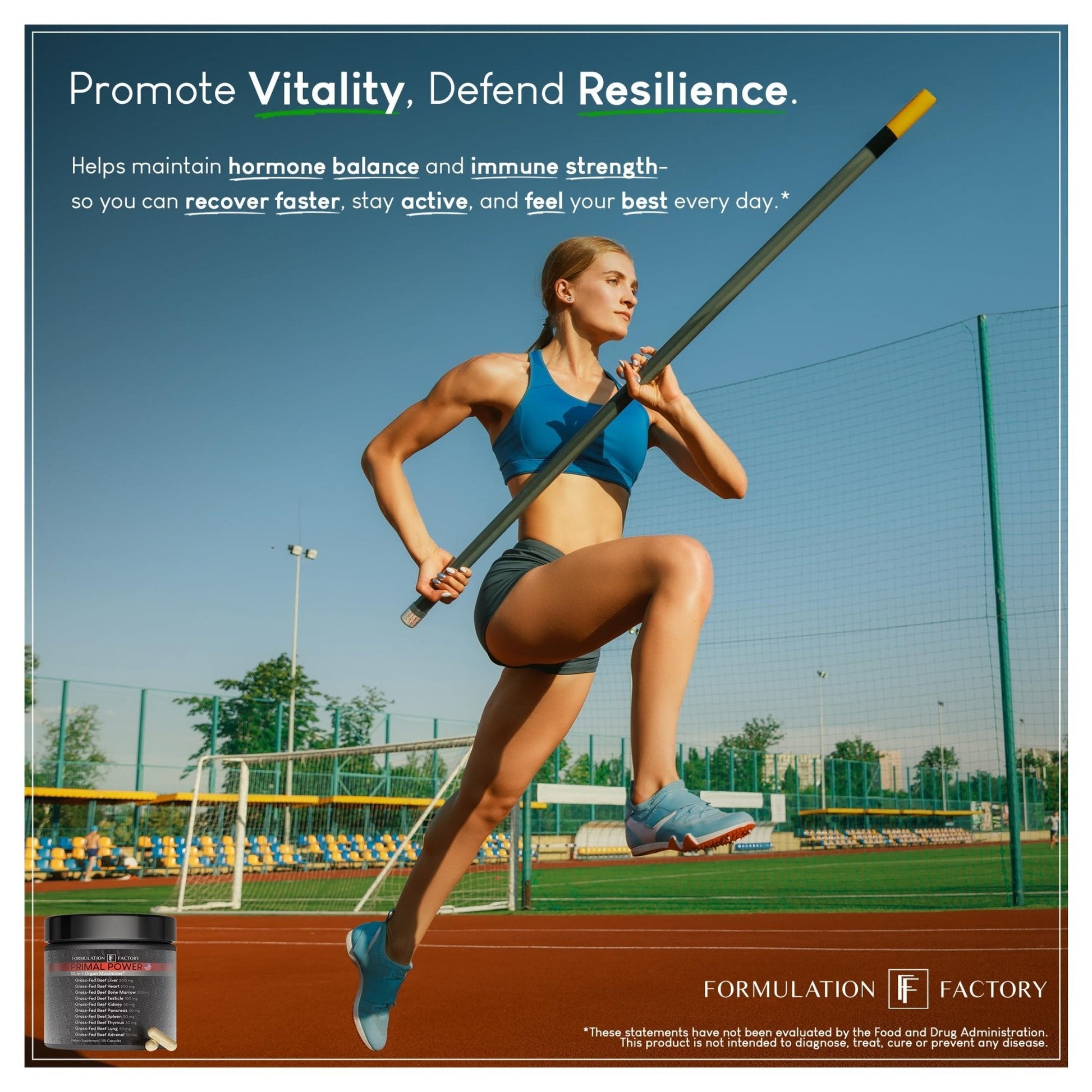 Formulation Factory Primal Power 10-in-1 Grass-Fed Organ Supplement with Beef Liver, Heart, Marrow, Testicle, Kidney, Supports Vitality, Hormones, Energy, Immunity (4 Month Supply, 240 Capsules) - Maple Wellness Supplements