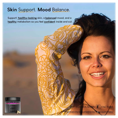 Formulation Factory She's Obsessed: 10-in-1 Hormone Balance Maximizer with Shilajit, Maca, Ashwagandha, DIM, Dong Quai, Zinc & More for Vitality & Balance – 120 Capsules 2 Months - Maple Wellness Supplements