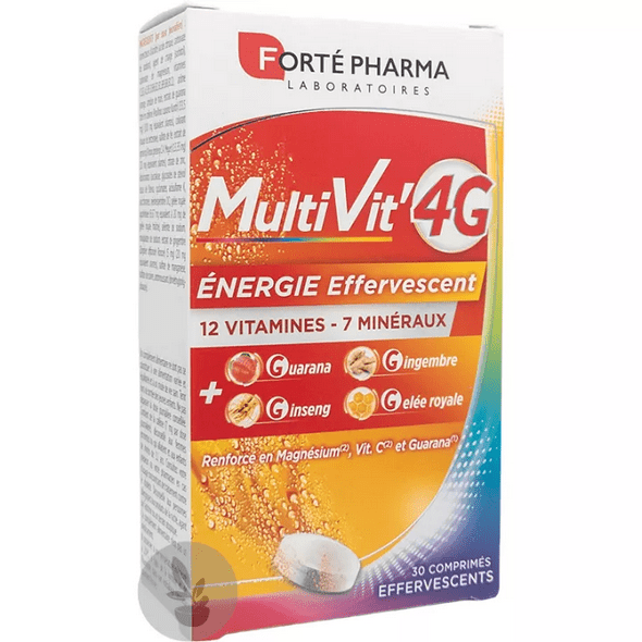 Forté Pharma Multivit' 4g Energy 30 Effervescent Tablets - Maple Wellness Supplements