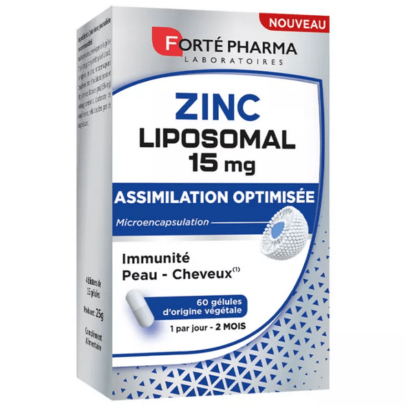 Forte Pharma Zinc Liposomal 15 mg 60 Capsules - Maple Wellness Supplements