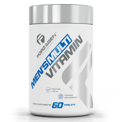 Forzagen Essentials Men's Multivitamin with Creatine and BCAA, Complete Vitamin and Mineral Complex, 60 Tablets - Maple Wellness Supplements