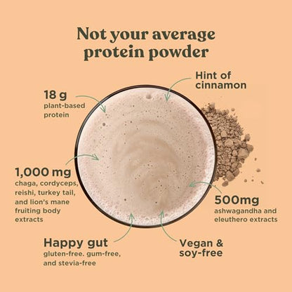 Four Sigmatic Organic Plant-Based Protein Powder Unflavored Protein with Lion’s Mane - Maple Wellness Supplements