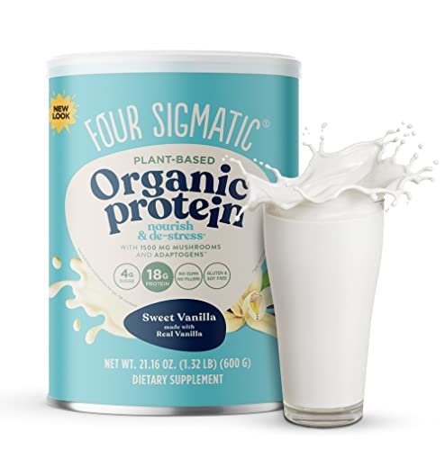 Four Sigmatic Organic Vegan Protein Powder | 18g Plant-Based Protein per Serving - Maple Wellness Supplements