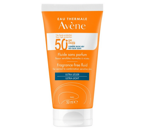 Fragrance free fluid SPF 50+ 50 ml - AVENE - Maple Wellness Supplements