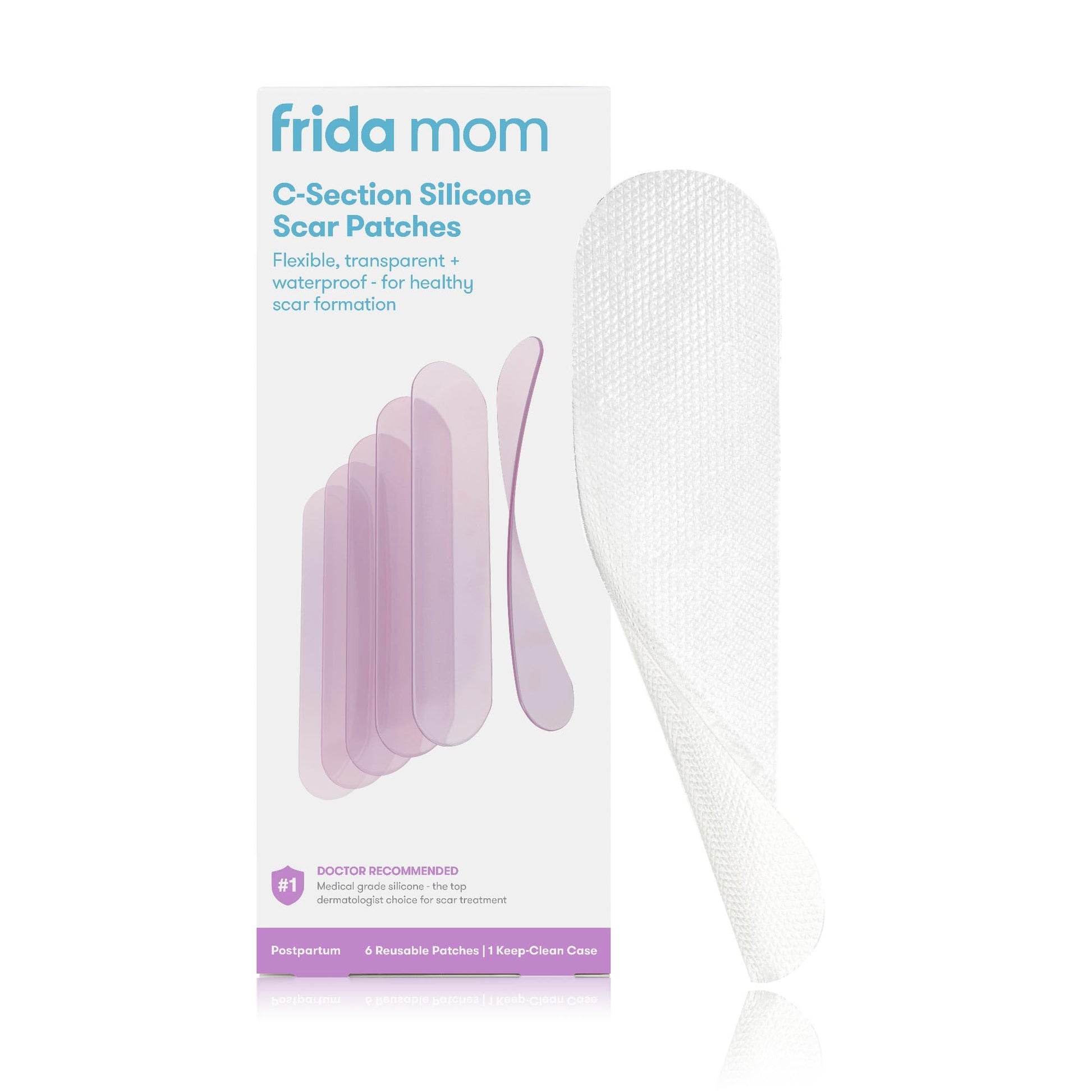 Frida Mom C-Section Silicone Strips, C-Section Recovery Must Have Scar Patches, Reusable Medical Grade Treatment - Maple Wellness Supplements