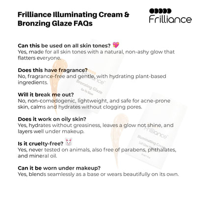 Frilliance Hydrating Go-To Glow, Bronzing Glaze Drops, Cruelty-Free Hypoallergenic for Teens of All Skin Types, 30 ml / 1 fl oz - Maple Wellness Supplements