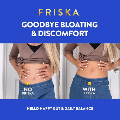 FRISKA Women’s Daily Digestive Enzyme and Probiotics Supplement, Advanced Natural Support for Female Digestive Health, Fights Bloating, Eases Digestion, Supports Nutrient Absorption, 30 Capsules - Maple Wellness Supplements