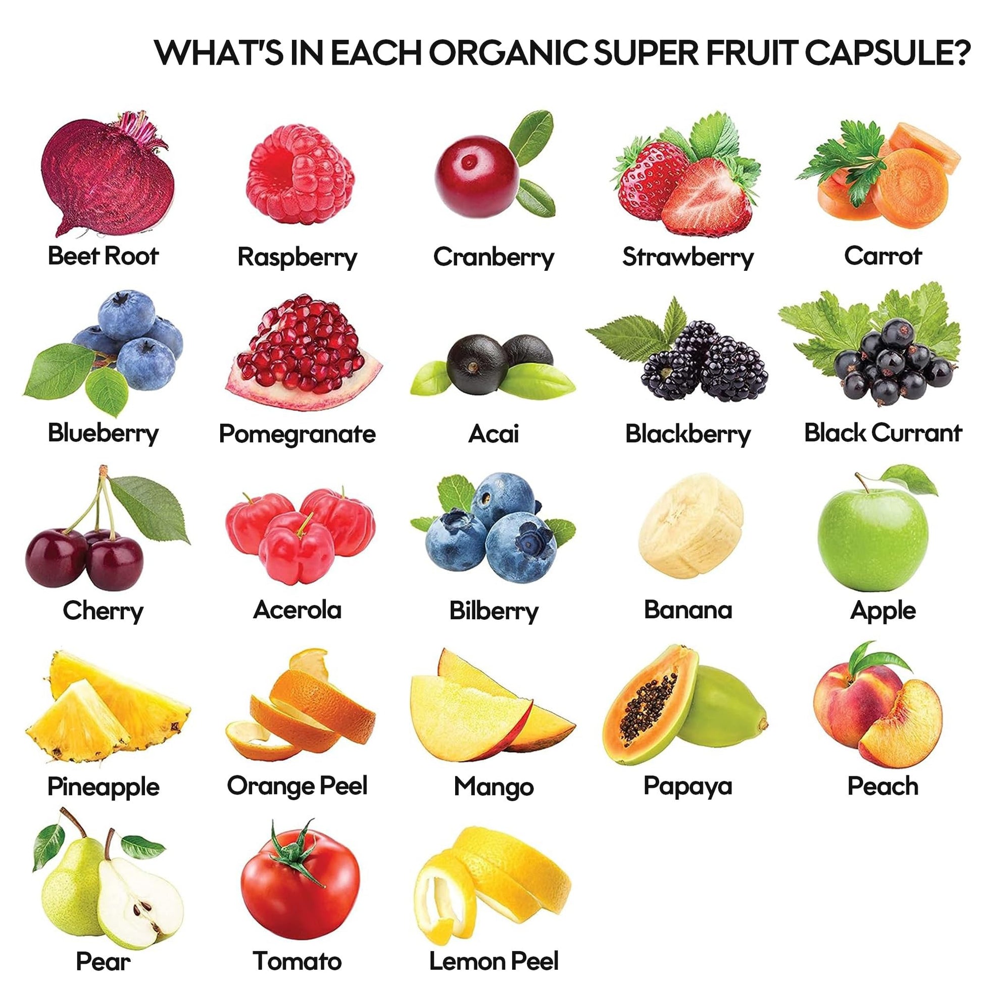 Fruits and Veggies Supplement (60 Day Supply) Powerfull Blend of 39 Whole Fruits and Veggies, Fills Nutritional Gaps, Get Energy, Well-being. USA Made Non-GMO/Vegan/Gluten Free. Packaging May Vary - Maple Wellness Supplements