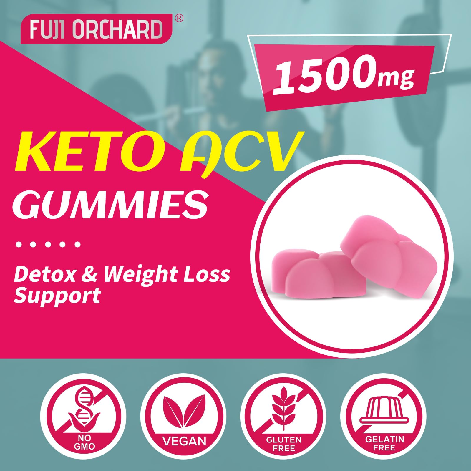 FUJI ORCHARD Keto Acv Gummies, 1500mg Keto Acv Gummies Advanced Weight Loss - Maple Wellness Supplements