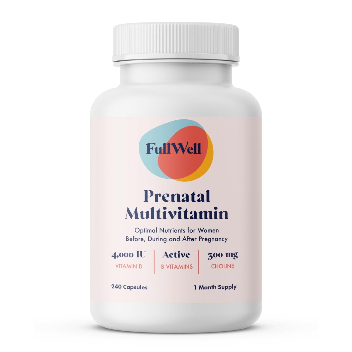 FullWell Women's Prenatal Multivitamin - Healthy Pregnancy Support - Contains Choline & Folate - Supports Fetal Growth - Maple Wellness Supplements