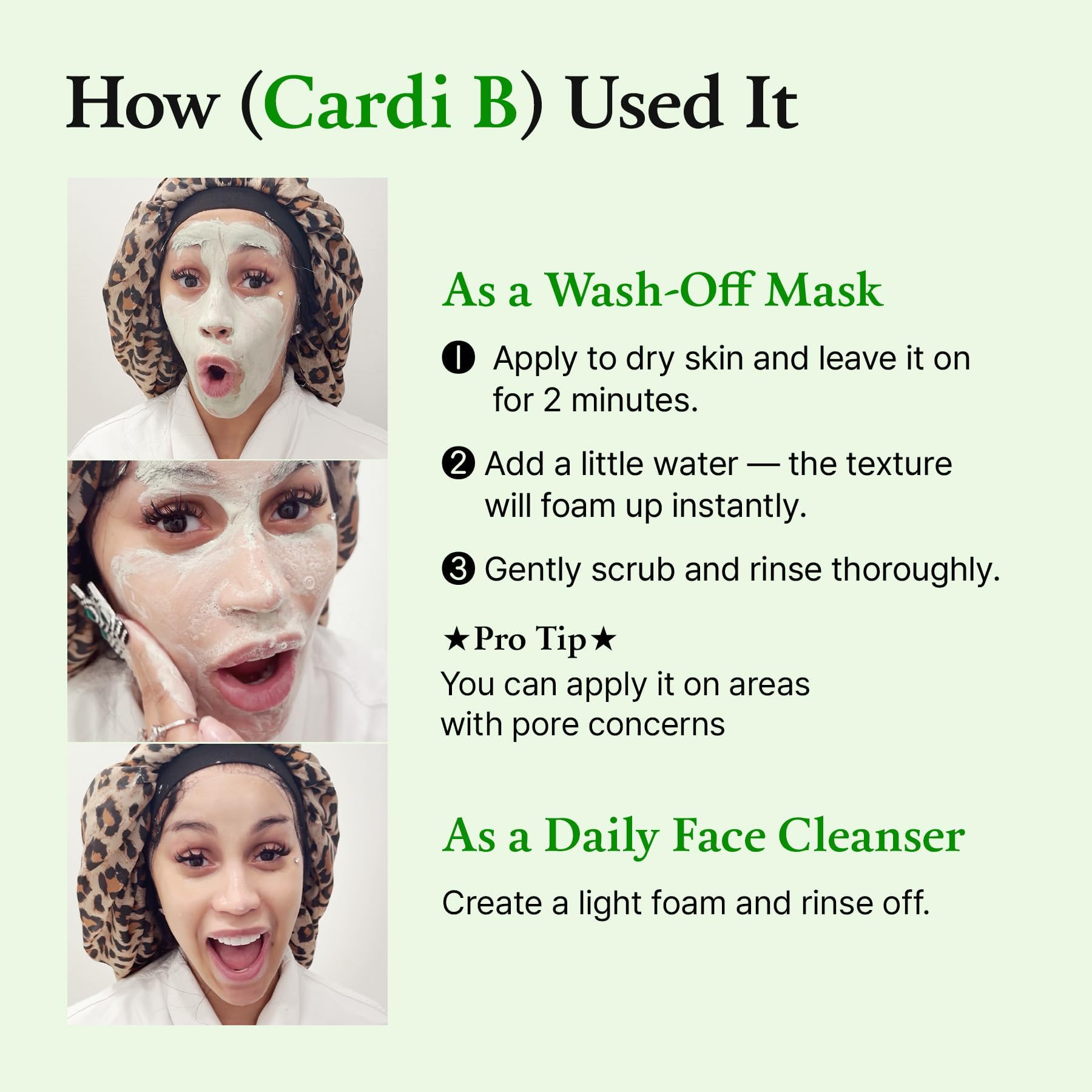 FULLY Green Tomato Facial Cleanser, Cardi B’s Clay Mask Cleanser for Deep Pore Cleanse - Maple Wellness Supplements