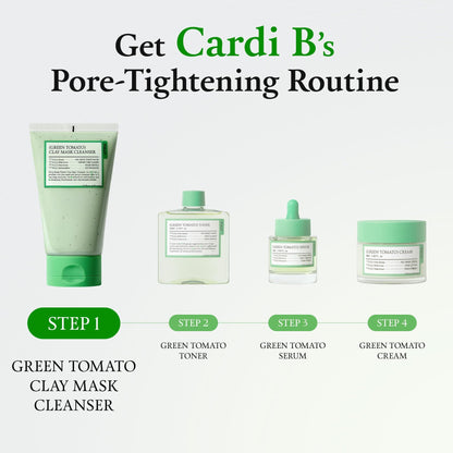 FULLY Green Tomato Facial Cleanser, Cardi B’s Clay Mask Cleanser for Deep Pore Cleanse - Maple Wellness Supplements