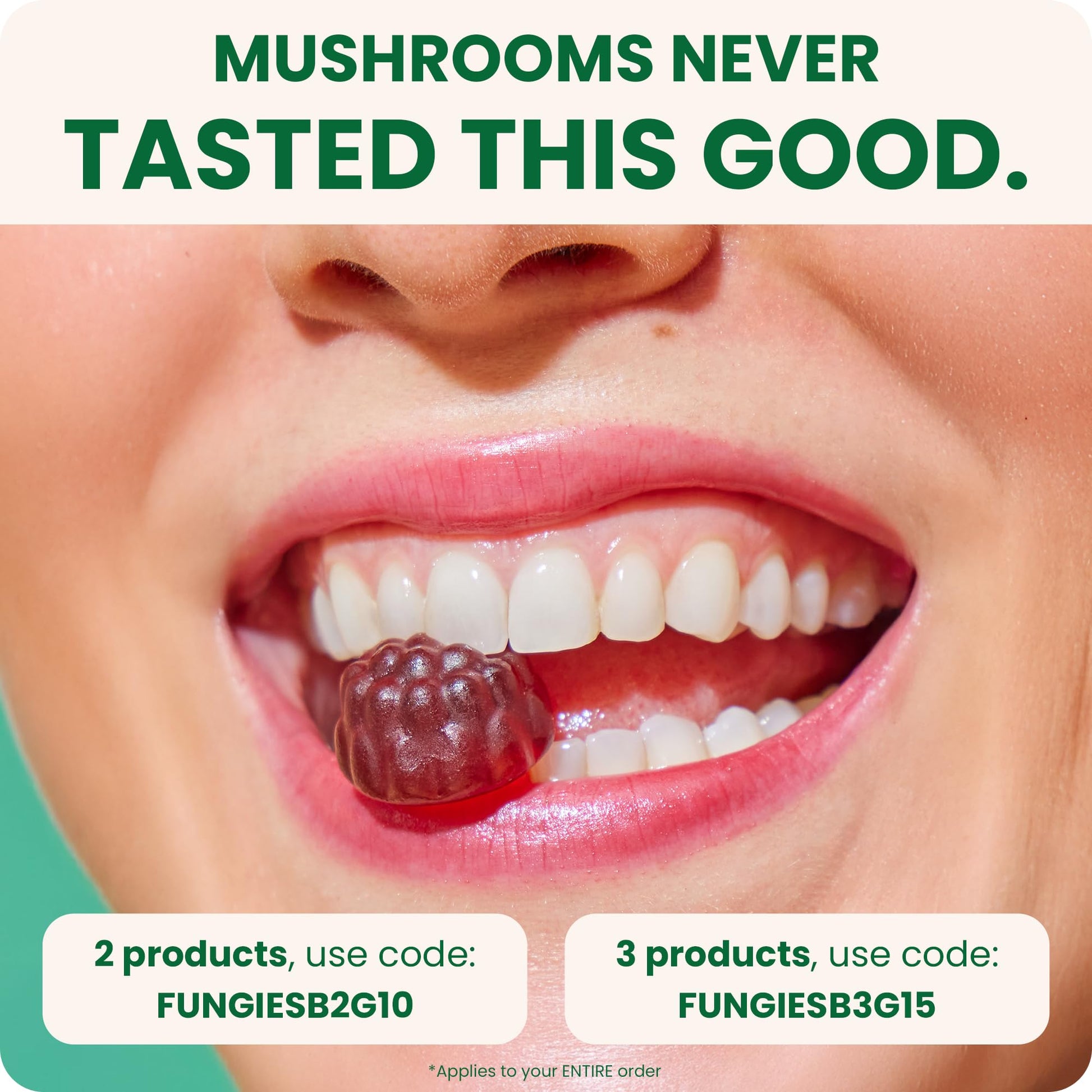 Fungies Lion's Mane Mushroom Gummies, Mixed Blueberry & Strawberry Flavor - Mushroom Supplement Gummy for Adults & Children Supports Brain Health, Cognitive Function - Maple Wellness Supplements