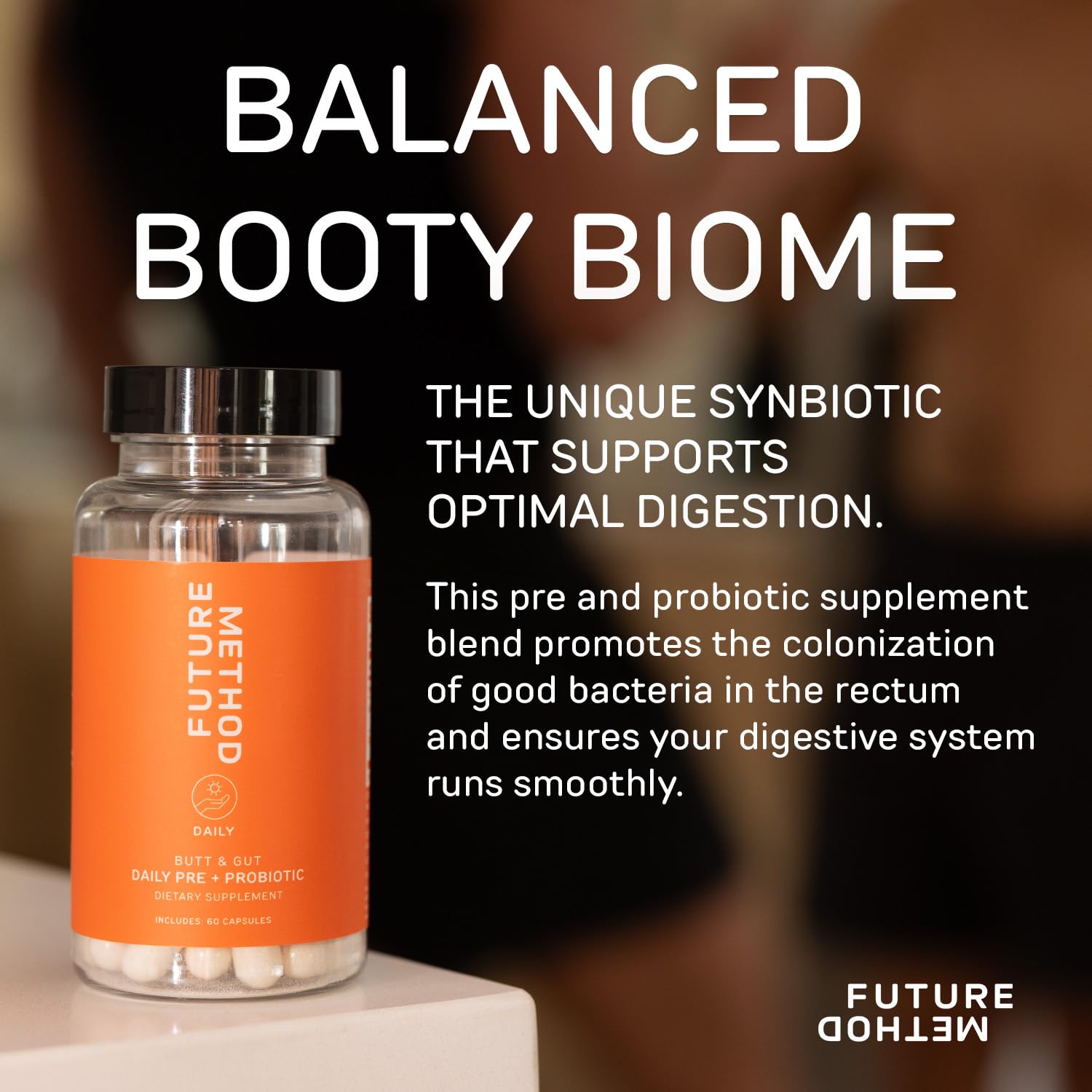 FUTURE METHOD Synbiotic Prebiotics for Men & Women - Probiotics & Prebiotic Supplement for Digestion, Immunity & Regularity (60ct) - Maple Wellness Supplements