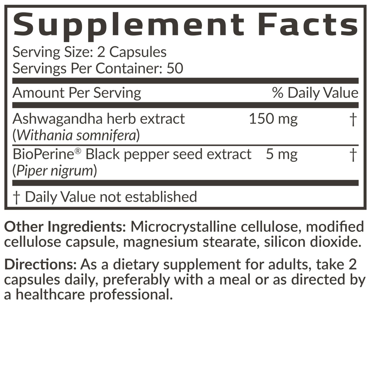 Futurebiotics Ashwagandha Extra Strength Stress & Mood Support with BioPerine - Non GMO Formula, 100 Vegetarian Capsules - Maple Wellness Supplements