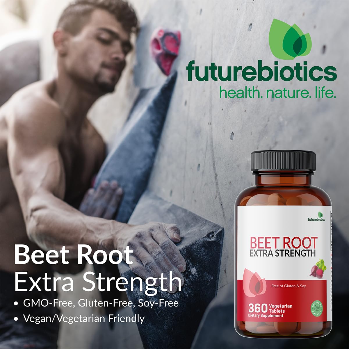 Futurebiotics Beet Root Extra Strength, Non-GMO, 120 Vegetarian Tablets - Maple Wellness Supplements