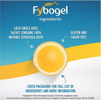 Fybogel Orange - 30 Sachets x 2 Packs - Maple Wellness Supplements