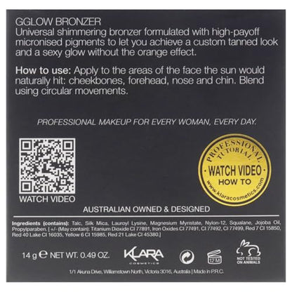 G Glow Bronzer by Klara for Women - 0.49 oz Bronzer - Maple Wellness Supplements