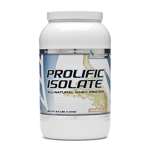 G6 Sports Nutrition Prolific Isolate All Natural Whey Protein Isolate Gluten Free, Lactose - Maple Wellness Supplements