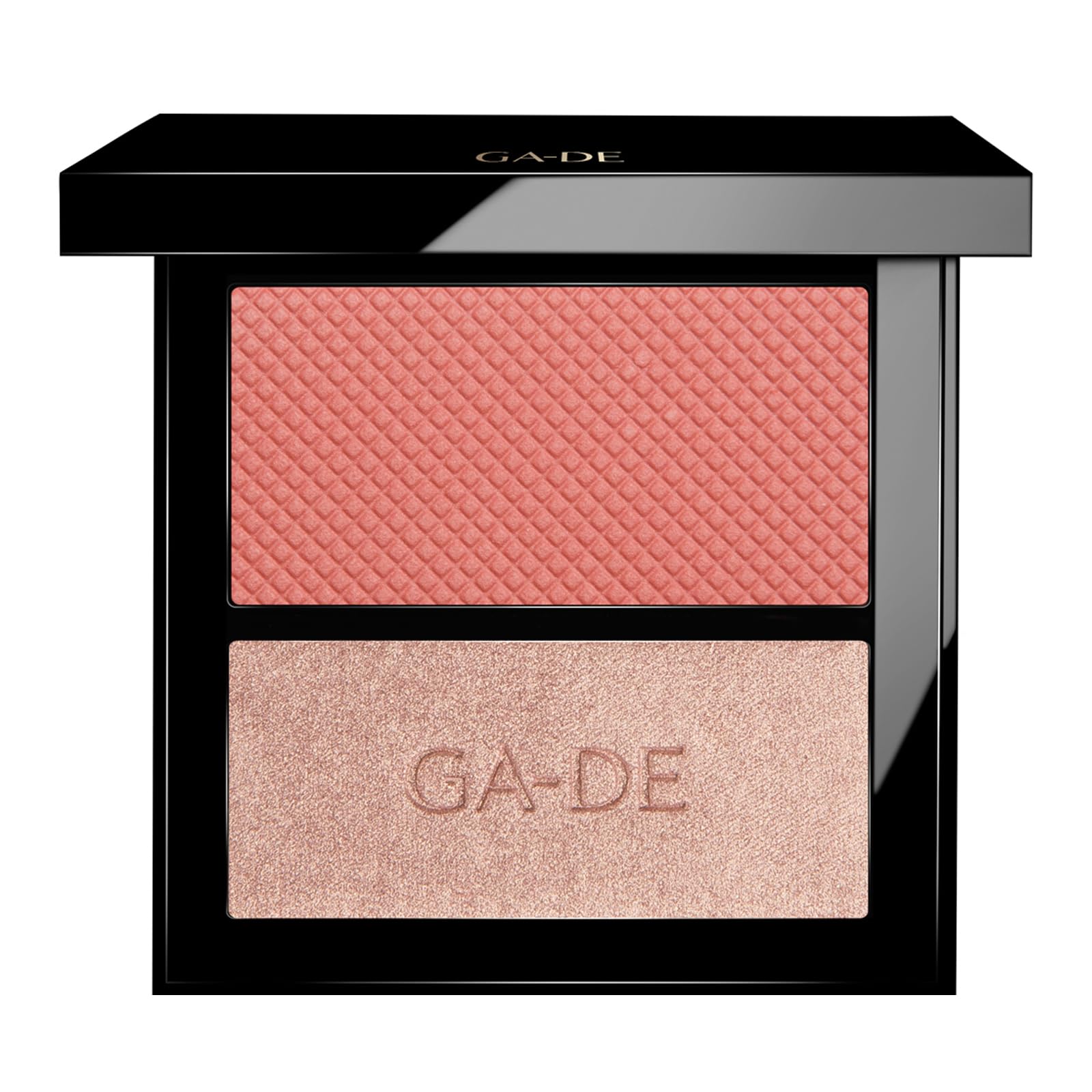 GA-DE Velveteen Blush and Shimmer Duet, 50 - Formulated with Micronized Pearls and Pigments for Sculpting Face and Décolleté - Paraben-Free - 0.26 oz - Maple Wellness Supplements