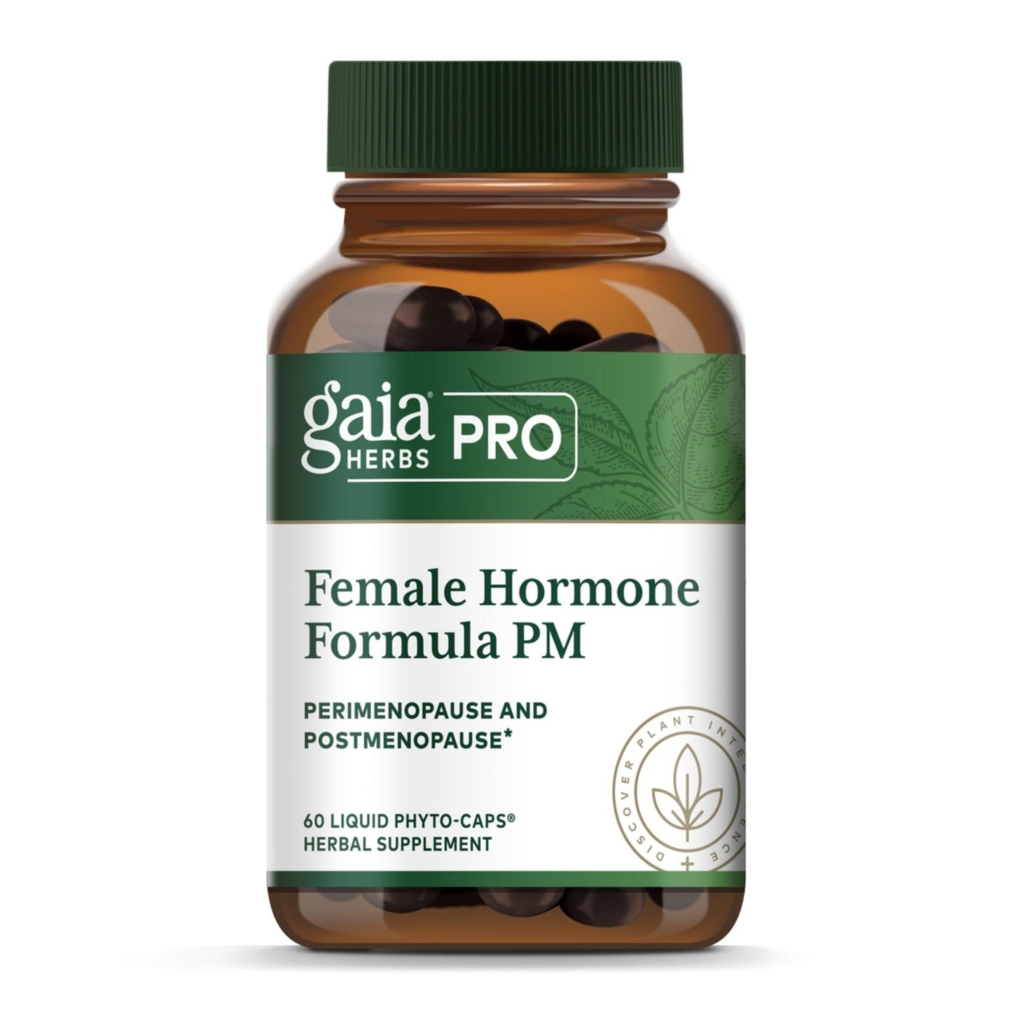 Gaia Herbs Pro Female Hormone Formula PM - Women's Health Supplement for Menopause & Sleep Support - Black Cohosh & St. John's Wort - Vegan, Soy-Free & Gluten-Free - 60 Liquid Phyto-Caps (30 Servings) - Maple Wellness Supplements