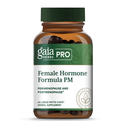 Gaia Herbs Pro Female Hormone Formula PM - Women's Health Supplement for Menopause & Sleep Support - Black Cohosh & St. John's Wort - Vegan, Soy-Free & Gluten-Free - 60 Liquid Phyto-Caps (30 Servings) - Maple Wellness Supplements