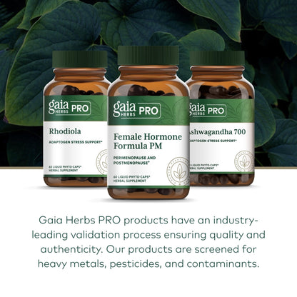 Gaia Herbs Pro Female Hormone Formula PM - Women's Health Supplement for Menopause & Sleep Support - Black Cohosh & St. John's Wort - Vegan, Soy-Free & Gluten-Free - 60 Liquid Phyto-Caps (30 Servings) - Maple Wellness Supplements