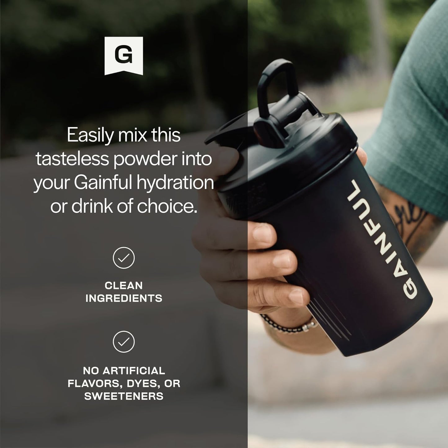 Gainful Creatine Powder, Post Workout Amino Acid Supplement, Muscle, Energy & Focus Support, 5g Creatine Monohydrate, Unflavored, 60 Servings - Maple Wellness Supplements