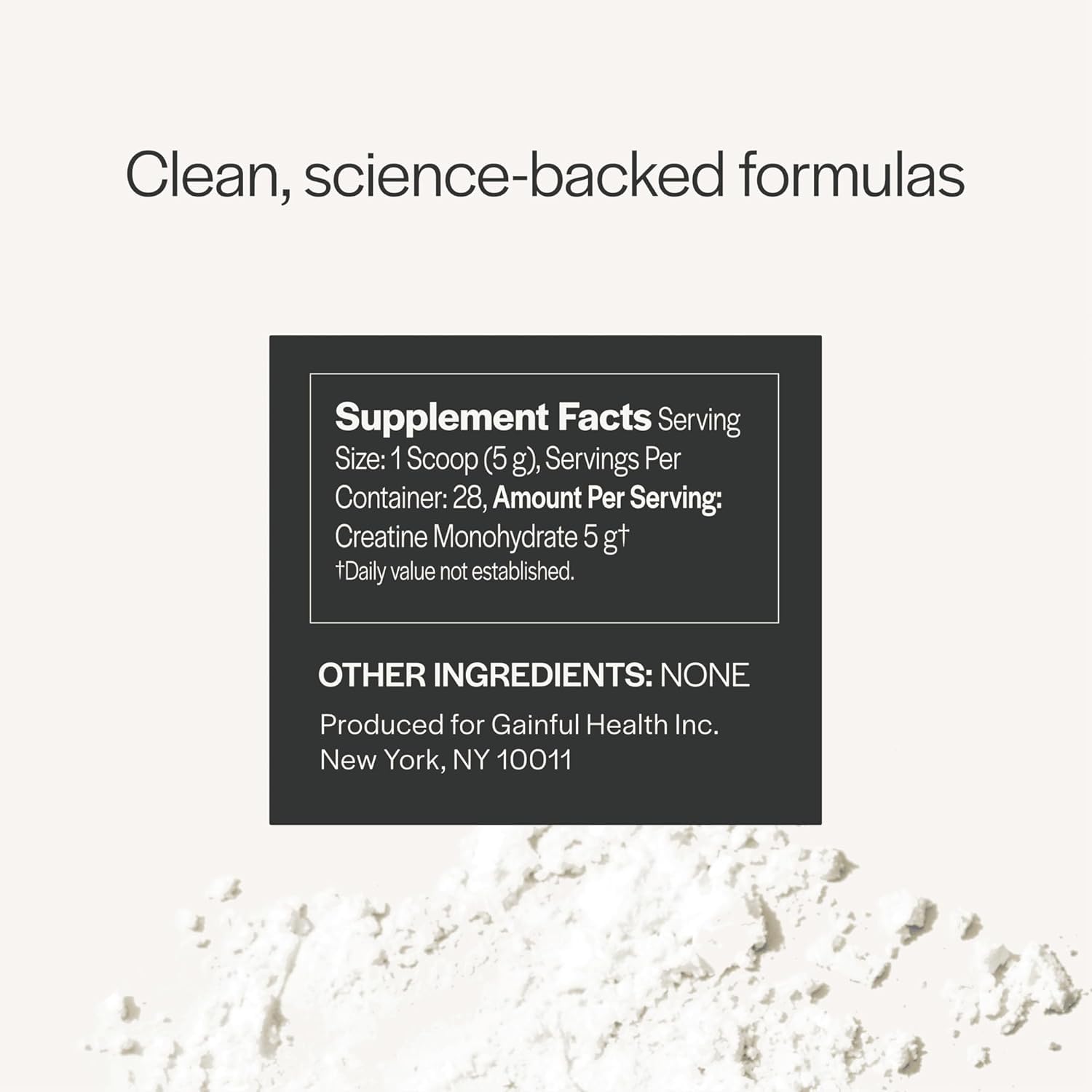Gainful Creatine Powder, Post Workout Amino Acid Supplement, Muscle, Energy & Focus Support, 5g Creatine Monohydrate, Unflavored, 60 Servings - Maple Wellness Supplements