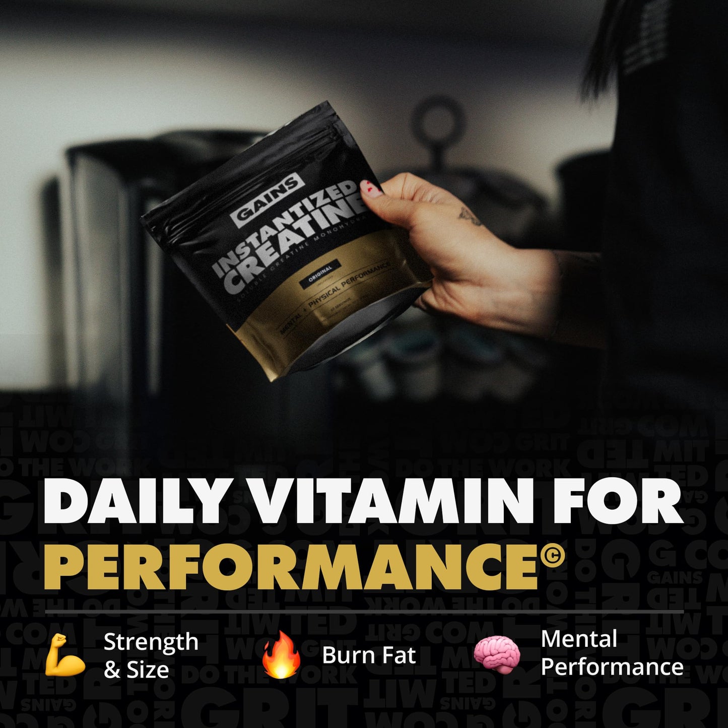 Gains in Bulk Instantized Creatine Monohydrate for Women and Men, Soluble Creatine Powder, Supports Muscle Building, Strength and Performance, Bodybuilding Supplements, Unflavored, 30 Servings - Maple Wellness Supplements