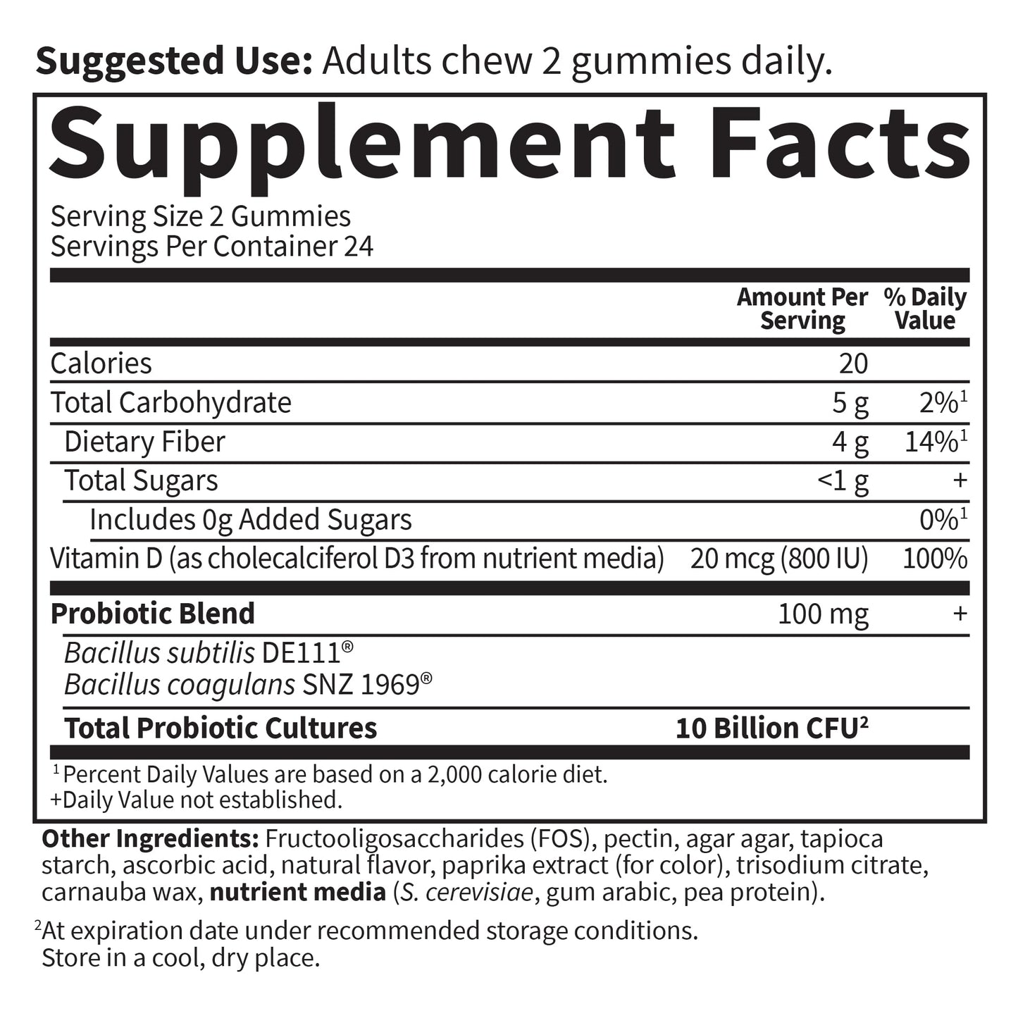 Garden of Life Dr Formulated 10 Billion CFU Prebiotic Fiber & Probiotic Gummies with Vitamin D3 for Digestive and Immune Health – Gluten Free, Non GMO - Maple Wellness Supplements