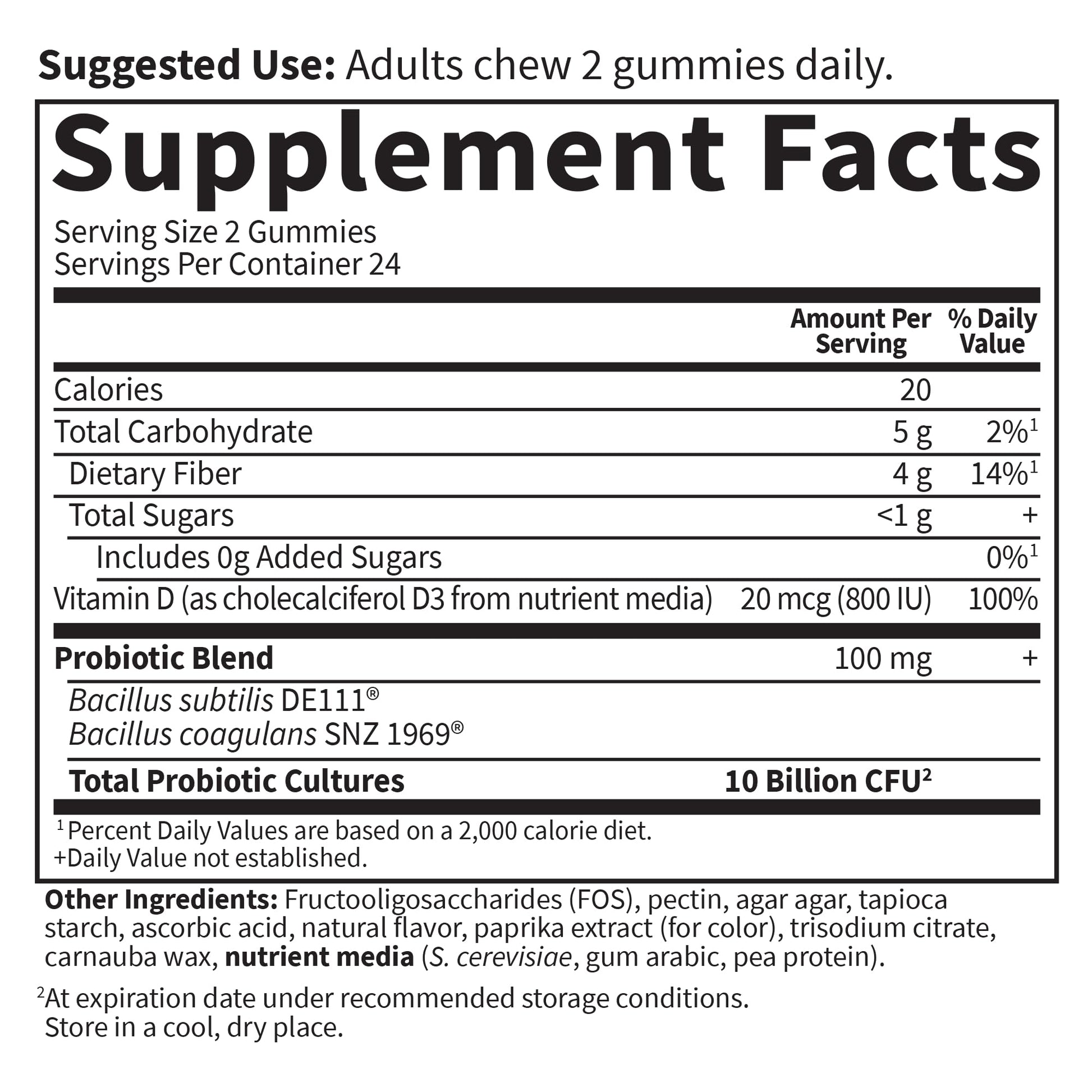 Garden of Life Dr Formulated 10 Billion CFU Prebiotic Fiber & Probiotic Gummies with Vitamin D3 for Digestive and Immune Health – Gluten Free, Non GMO - Maple Wellness Supplements