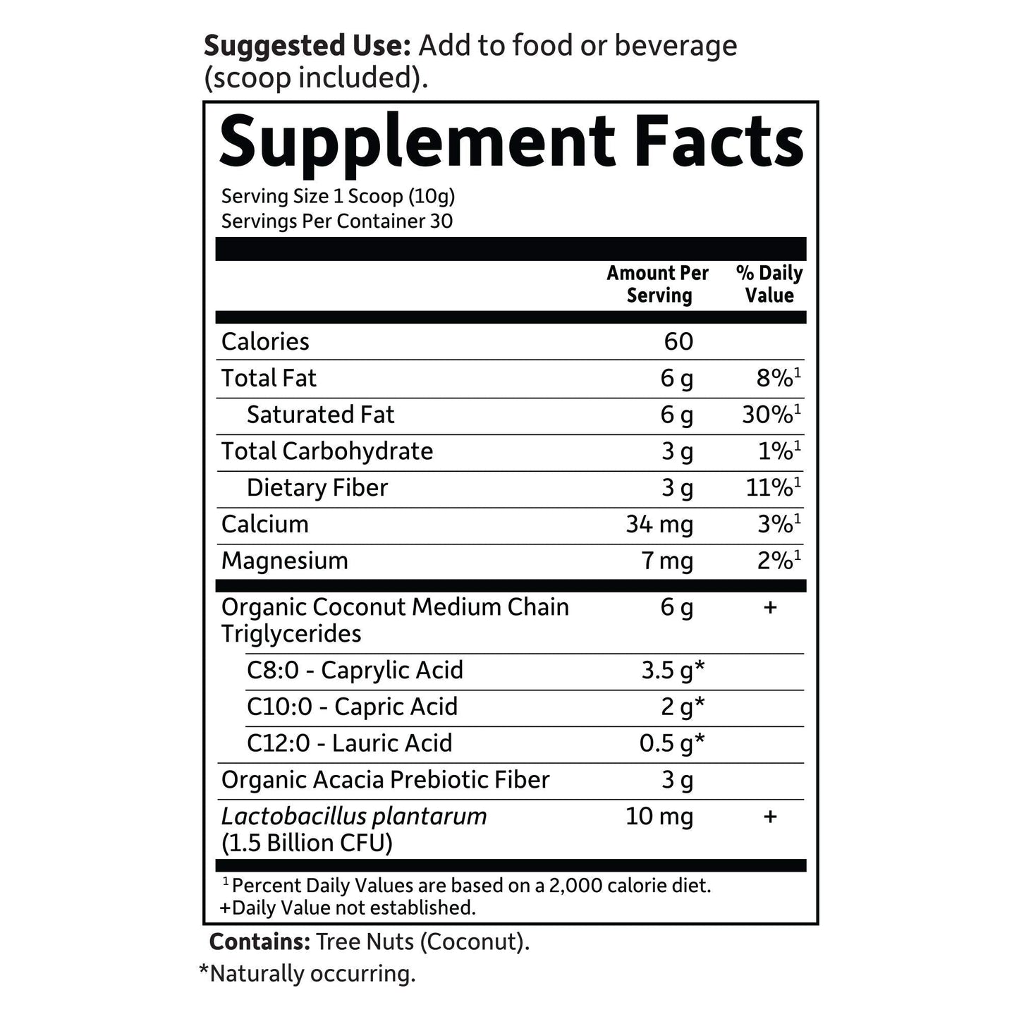 Garden of Life Dr. Formulated Keto Organic MCT Powder - 30 Servings, 6g MCTs from Coconuts plus Prebiotic Fiber & Probiotics - Maple Wellness Supplements