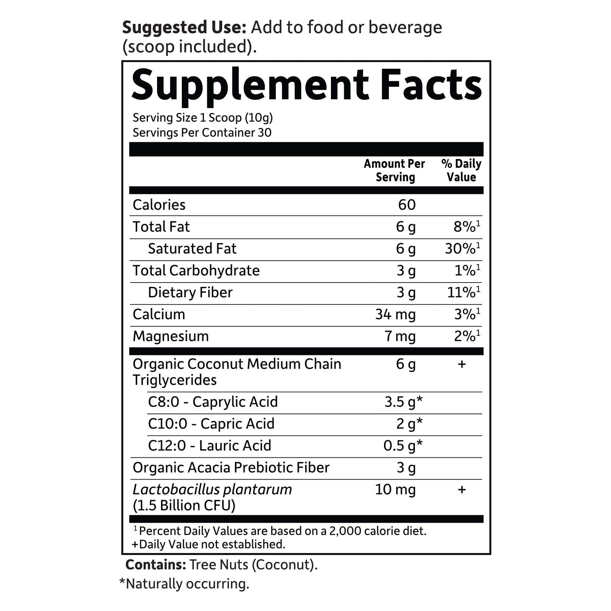 Garden of Life Dr. Formulated Keto Organic MCT Powder - 30 Servings, 6g MCTs from Coconuts plus Prebiotic Fiber & Probiotics - Maple Wellness Supplements