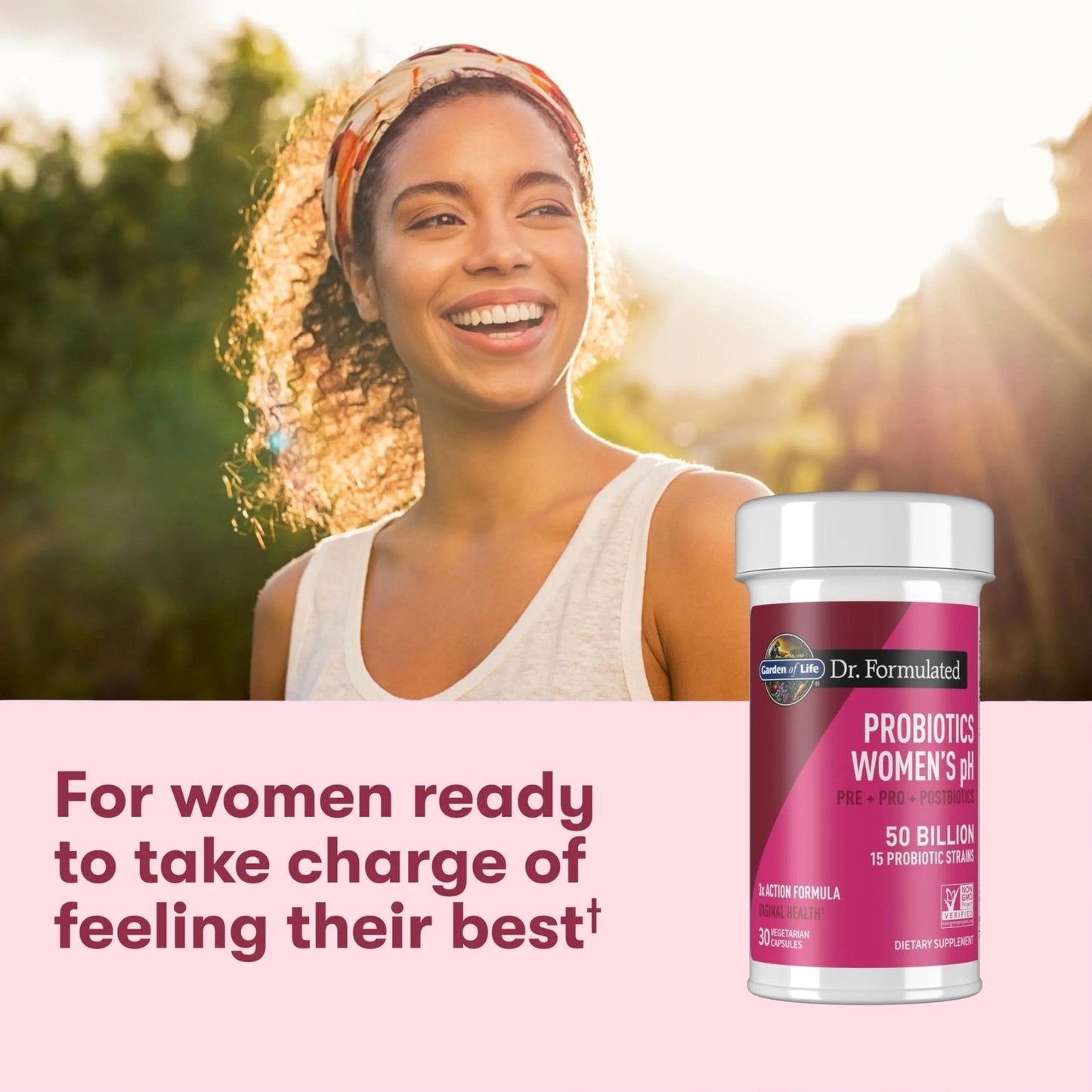 Garden of Life Dr Formulated Once Daily 3-in-1 Complete Prebiotics, Postbiotics & Probiotics for Women, PRE + PRO + POSTBIOTIC Supplement for Women’s Digestive, Immune & Vaginal Health, 30 Day Supply - Maple Wellness Supplements