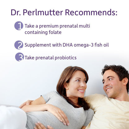 Garden of Life Dr. Formulated Probiotics Once Daily Prenatal - Acidophilus and Bifidobacteria Probiotic Support for Mom and Baby – Shelf Stable - Gluten, Dairy - Maple Wellness Supplements