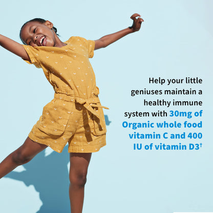 Garden of Life Dr. Formulated Probiotics Organic Kids+ plus Vitamin C & D - Berry Cherry - Gluten, Dairy & Soy Free Immune & Digestive Health Supplement - Maple Wellness Supplements