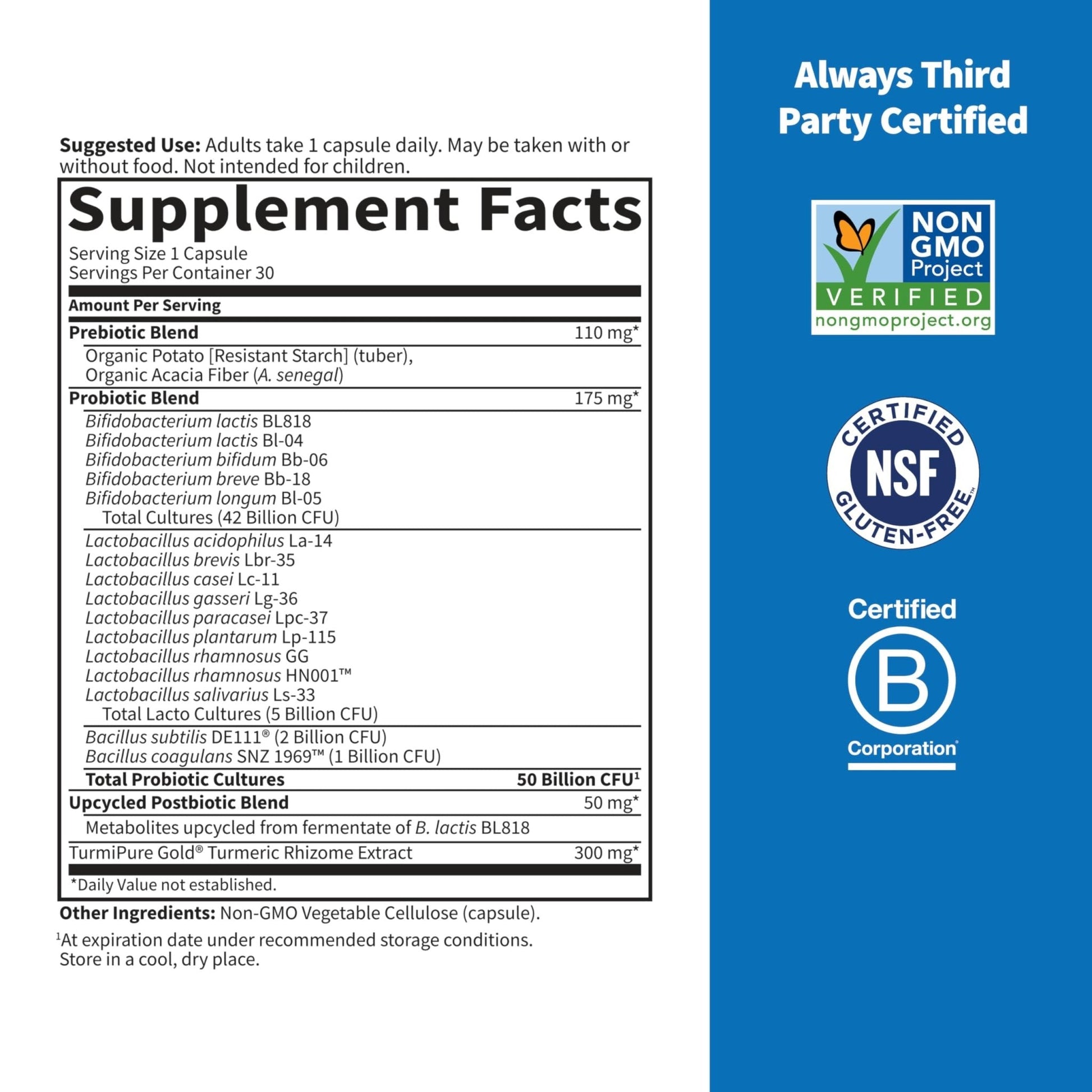 Garden of Life Dr Formulated Sport Probiotics Digestive Supplement, Organic Prebiotics for Women & Men Athletes, Clinically Studied Turmeric Curcumin - Maple Wellness Supplements
